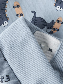 NAME IT Shorts Vermo Blue Fog Dino Skater